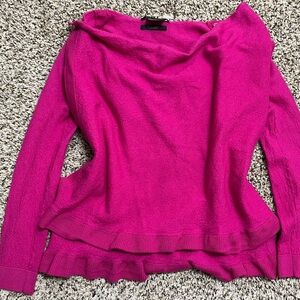 Armani Exchange Fuchsia Cowl Neck Sweater
